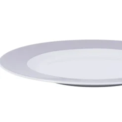 Assiette plate rond gris porcelaine Ø 26 cm Roma Color - PRO.MUNDI Clearance