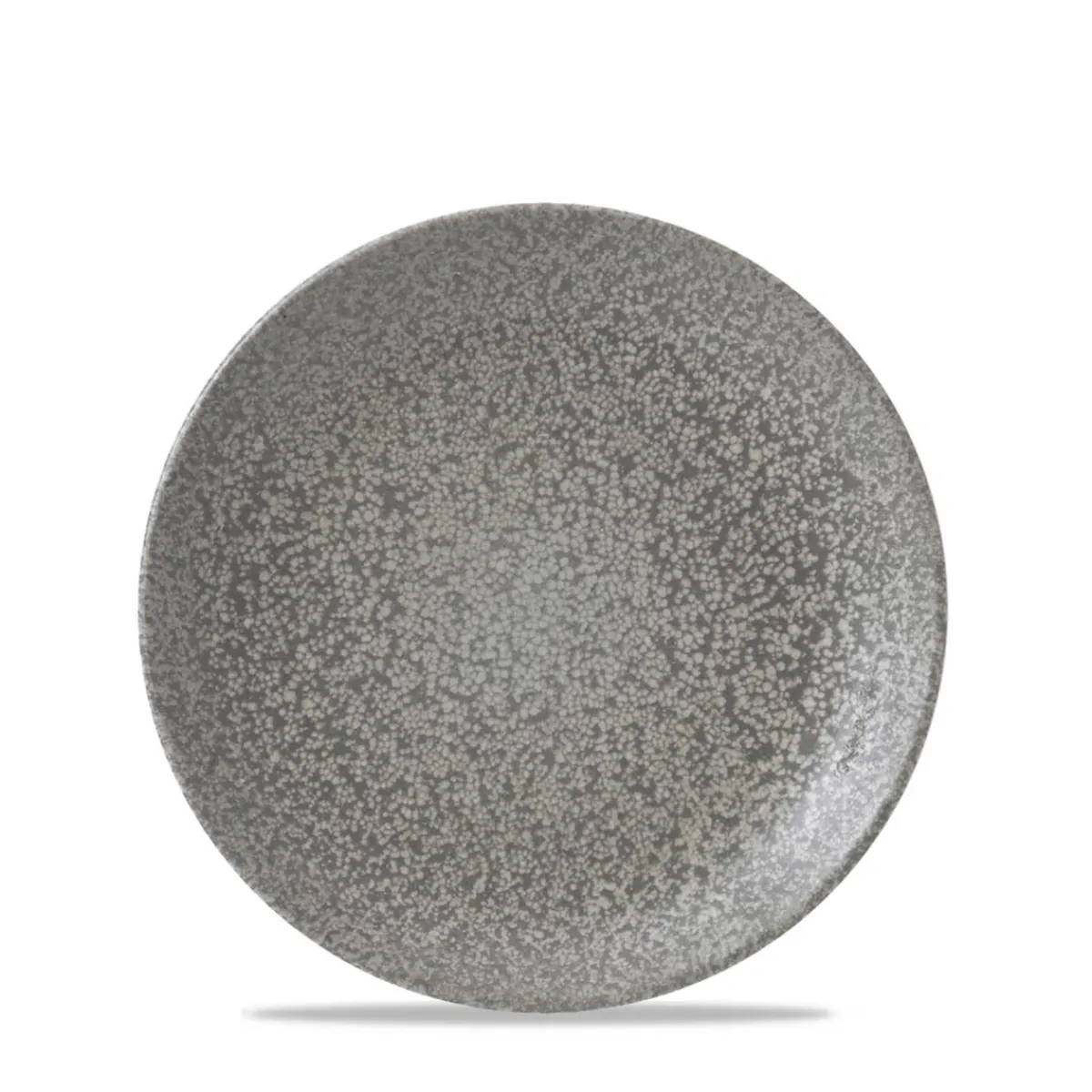 DUDSON Assiette plate rond gris porcelaine vitrifiée Ø 16,5 cm Evo Origins New