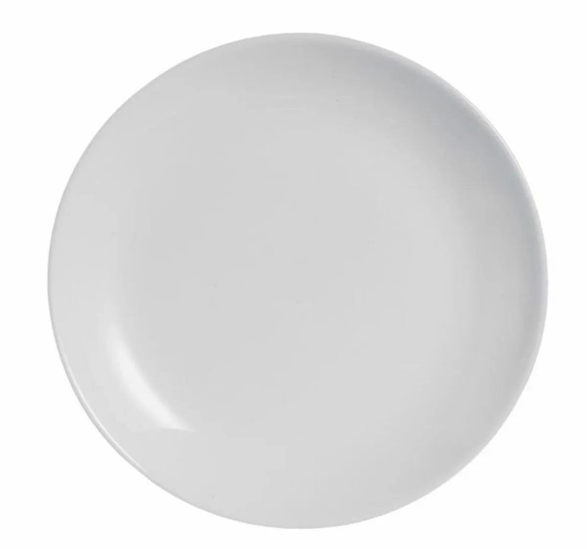 ARCOROC Assiette plate rond gris verre opal Ø 19 cm Evolutions Hot