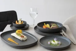 ACCOLADE Assiette plate rond grès émaillé Ø 17 cm Tornado Online