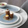 PRO.MUNDI Assiette plate rond ivoire grès émaillé Ø 27,5 cm Pacific Online