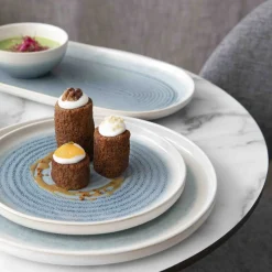 PRO.MUNDI Assiette plate rond ivoire grès émaillé Ø 27,5 cm Pacific Online