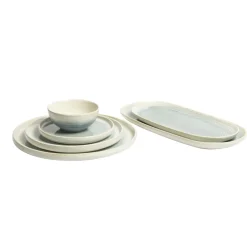 PRO.MUNDI Assiette plate rond ivoire grès émaillé Ø 27,5 cm Pacific Online