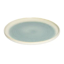 Assiette plate rond ivoire grès émaillé Ø 17 cm Pacific - PRO.MUNDI Best