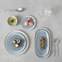 Assiette plate rond ivoire grès émaillé Ø 17 cm Pacific - PRO.MUNDI Best