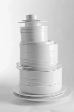 Assiette plate rond ivoire porcelaine vitrifiée Nordic - RAK Outlet