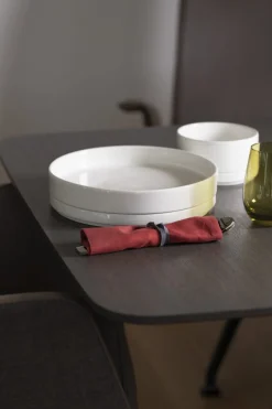 Assiette plate rond ivoire porcelaine vitrifiée Nordic - RAK Outlet