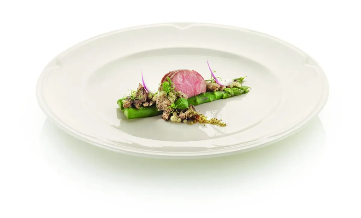 Assiette plate rond ivoire porcelaine vitrifiée Ø 20,7 cm Anna - RAK Sale