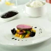 Assiette plate rond ivoire porcelaine vitrifiée Ø 17 cm Banquet - RAK Best