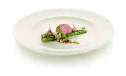 Assiette plate rond ivoire porcelaine vitrifiée Ø 27 cm Anna - RAK Discount