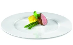 RAK Assiette plate rond ivoire porcelaine vitrifiée Ø 24 cm Ska Hot
