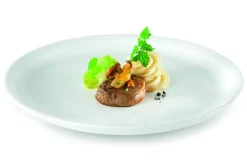 Assiette plate rond ivoire porcelaine vitrifiée Ø 27,7 cm Ska - RAK Online