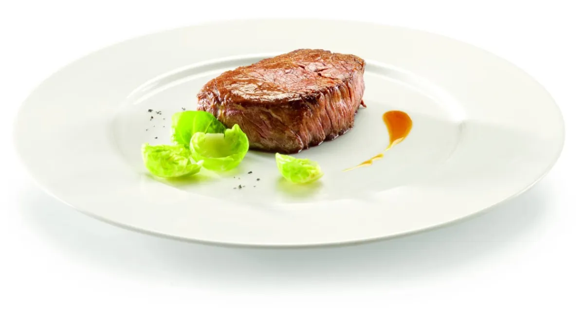 RAK Assiette plate rond ivoire porcelaine vitrifiée Ø 31 cm Fine Dine Sale
