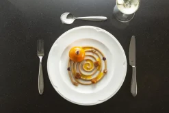 Assiette plate rond ivoire porcelaine vitrifiée Ø 23,7 cm Anna - RAK