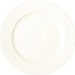 Assiette plate rond ivoire porcelaine vitrifiée Ø 23,9 cm Metropolis - RAK Outlet