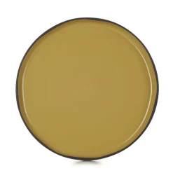 Assiette plate rond jaune porcelaine culinaire Ø 28 cm Caractère - REVOL Sale