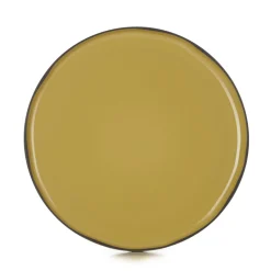 REVOL Assiette plate rond jaune porcelaine culinaire Ø 30 cm  Caractère Discount