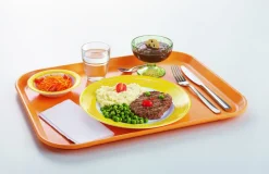 ARCOROC Assiette plate rond jaune verre opal Ø 15,5 cm Brush