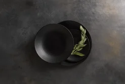 Assiette plate rond Jet porcelaine Ø 23 cm Evo - DUDSON Discount