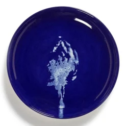 Assiette plate rond lapis lazuli artichaut blanc grès émaillé Ø 16 cm Feast By Ottolenghi - SERAX New