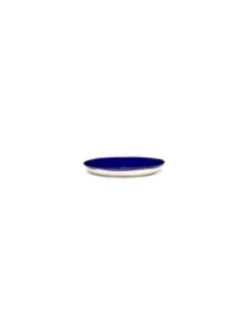Assiette plate rond lapis lazuli artichaut blanc grès émaillé Ø 16 cm Feast By Ottolenghi - SERAX New