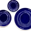 Assiette plate rond lapis lazuli swirl - points blancs grès émaillé Ø 19 cm Feast By Ottolenghi - SERAX Hot