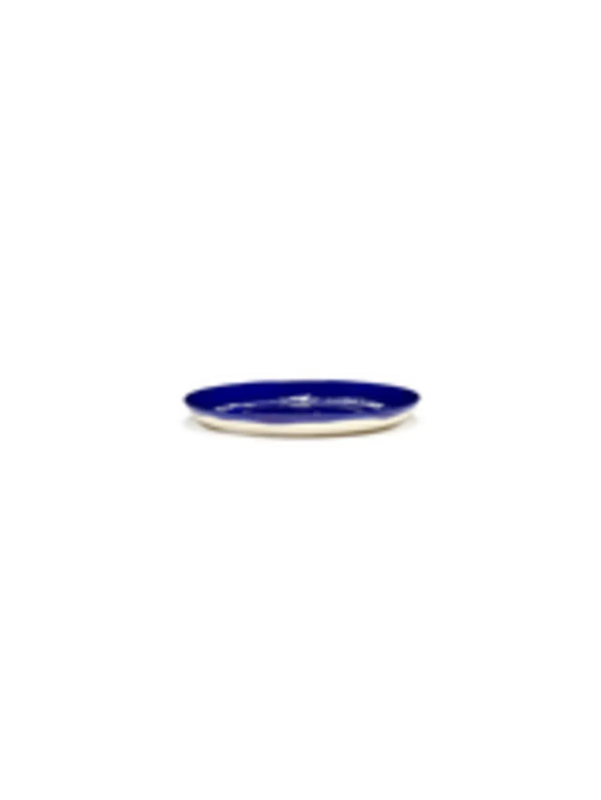 Assiette plate rond lapis lazuli swirl - points blancs grès émaillé Ø 19 cm Feast By Ottolenghi - SERAX Hot