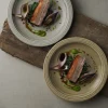 DUDSON Assiette plate rond Linen porcelaine vitrifiée Ø 23 cm Harvest Norse Discount