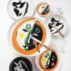 Assiette plate rond noir poivron blanc grès émaillé Ø 35 cm Feast By Ottolenghi - SERAX Outlet