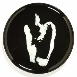 Assiette plate rond noir poivron blanc grès émaillé Ø 35 cm Feast By Ottolenghi - SERAX Outlet