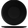 PROOF Assiette plate rond noir porcelaine Ø 33 cm Tonati Clearance