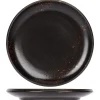 PROOF Assiette plate rond noir porcelaine Ø 25 cm Etna Best