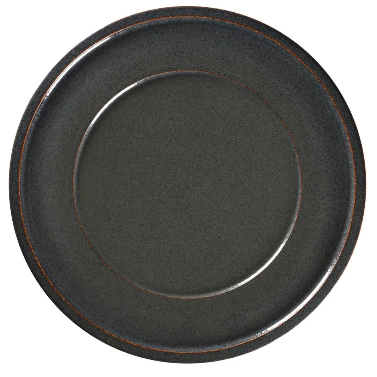 Assiette plate rond noir porcelaine vitrifiée Ø 31,8 cm stone Ease - RAK
