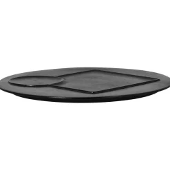 Assiette plate rond noir porcelaine vitrifiée Ø 29,8 cm Create - RAK New