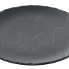 REVOL Assiette plate rond noir porcelaine culinaire Ø 26,8 cm Basalt Online