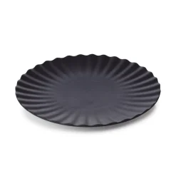REVOL Assiette plate rond noir porcelaine culinaire Ø 21 cm Pekoe Best