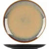 PROOF Assiette plate rond noir porcelaine Ø 27 cm Bogota Best
