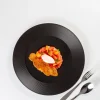 RAK Assiette plate rond noir porcelaine vitrifiée Ø 30,7 cm Edge Clearance