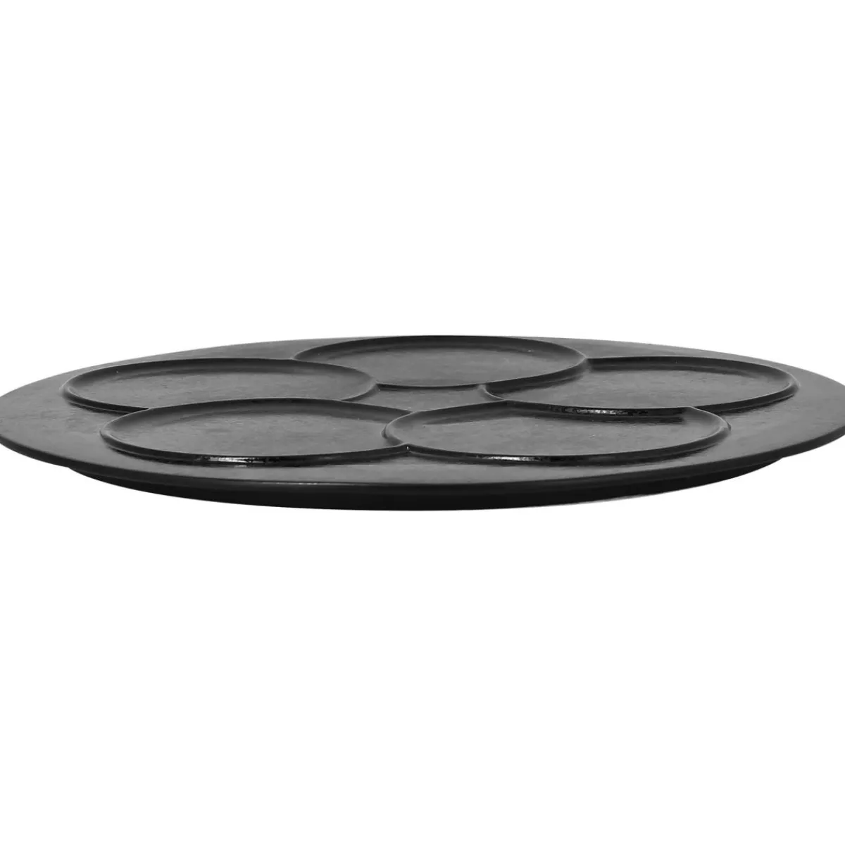 RAK Assiette plate rond noir porcelaine vitrifiée Ø 29,9 cm Create Discount