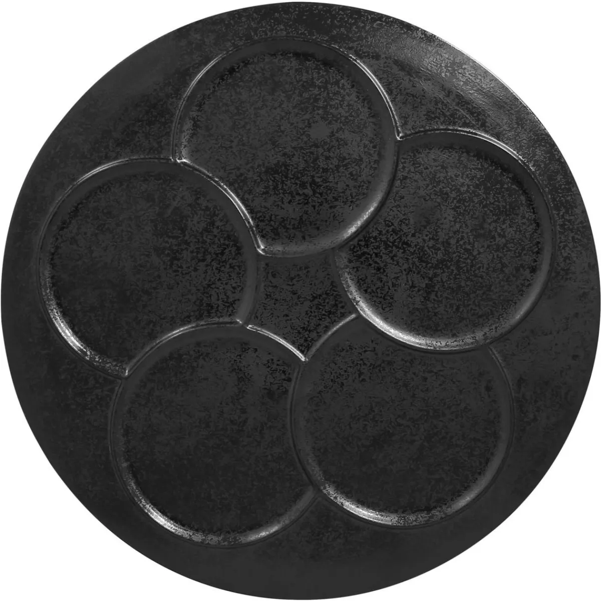 RAK Assiette plate rond noir porcelaine vitrifiée Ø 29,9 cm Create Discount