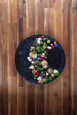 Assiette plate rond noir porcelaine vitrifiée Ø 29,9 cm Create - RAK
