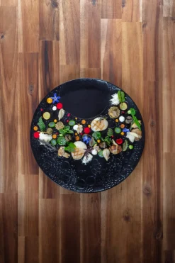 Assiette plate rond noir porcelaine vitrifiée Ø 29,9 cm Create - RAK