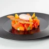RAK Assiette plate rond noir porcelaine vitrifiée Ø 26,3 cm Edge Outlet
