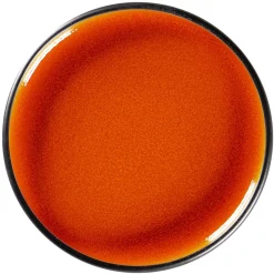 RAK Assiette plate rond orange porcelaine vitrifiée Ø 19,8 cm Fire Outlet
