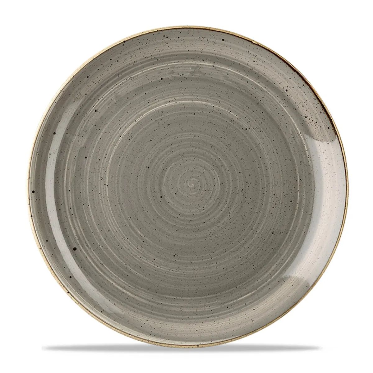 CHURCHILL Assiette plate rond peppercorn porcelaine vitrifiée Ø 26 cm Stonecast Grey Clearance