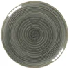 Assiette plate rond Peridot porcelaine vitrifiée Ø 24 cm stone Spot - RAK New