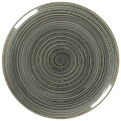 Assiette plate rond Peridot porcelaine vitrifiée Ø 24 cm stone Spot - RAK New