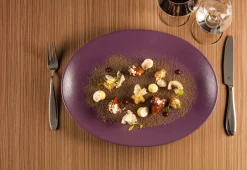 RAK Assiette plate rond prune purple porcelaine vitrifiée Ø 15 cm Neo Fusion Outlet