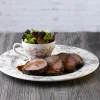 CHURCHILL Assiette plate rond Rose Chintz Gris porcelaine vitrifiée Ø 21 cm Vintage Prints Rose Chintz