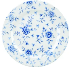 CHURCHILL Assiette plate rond Rose Chintz Prague Blue porcelaine vitrifiée Ø 30,5 cm Vintage Prints Rose Chintz Hot